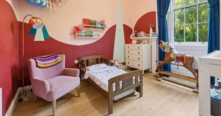 Inside the Glasgow flat with a stunning hand painted children's mural
