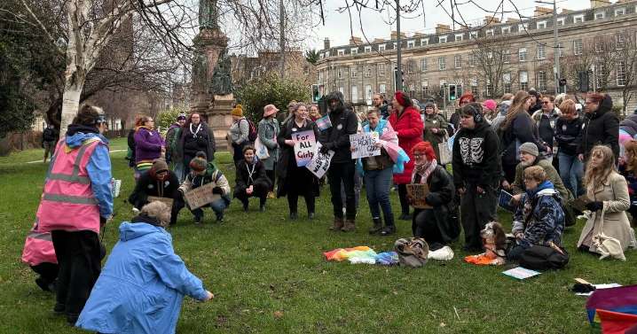 Protest held outside Girlguiding Edinburgh HQ over new policy excluding trans girls