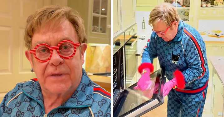 Elton John Claps Back At Fans After They Troll Him Over Random Detail In His Kitchen