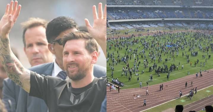 Caos y disturbios: la visita de Lionel Messi a la India termina con incidentes tras invasión y destrucción del estadio