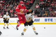 Bruins dig early hole, can’t climb out in loss to Red Wings