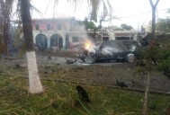 Explota coche bomba y drones con explosivos en Coahuayana, Michoacán: hay 2 muertos y 10 heridos