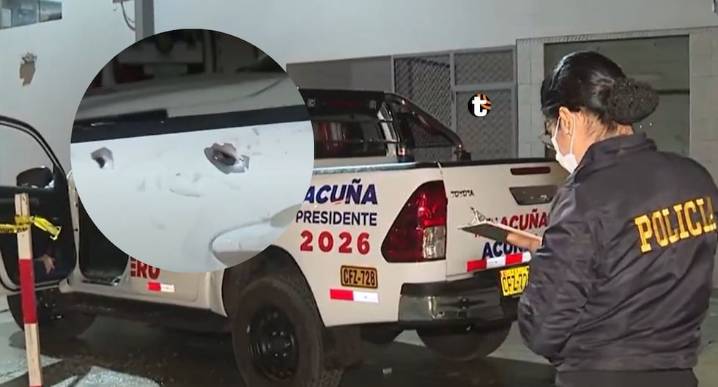 ¡Asalto fallido en Chorrillos! Conductor de camioneta de partido de Acuña se enfrenta a balazos con delincuentes y captura a uno Cinco sujetos armados intentaron robar una camioneta de Alianza para el