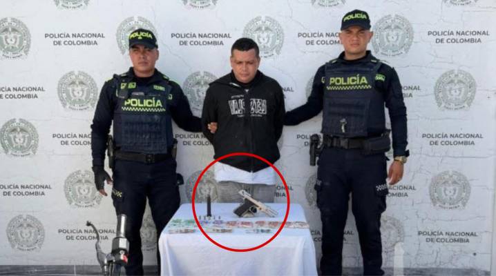 Capturan en flagrancia a ladrón armado durante asalto a comercio en Santa Marta