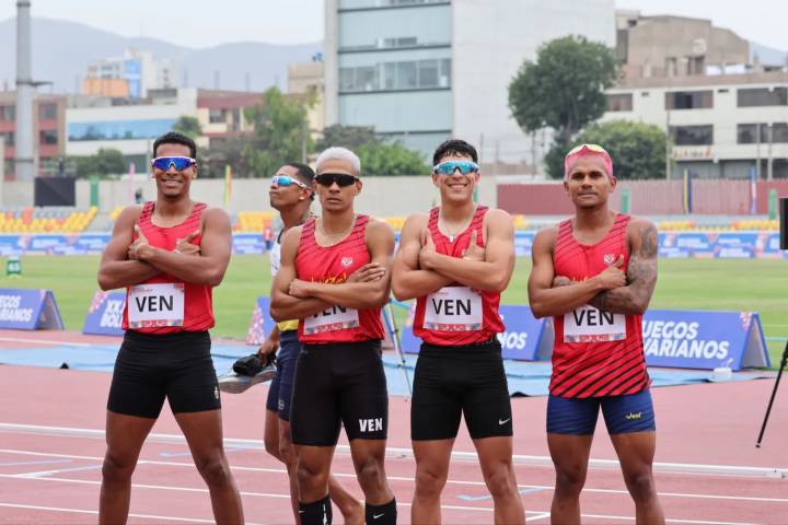 Venezuela impone récord histórico en el relevo 4×400 de los Juegos Bolivarianos