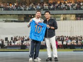 "Today was a 10/10 day": Sachin following meeting with Messi