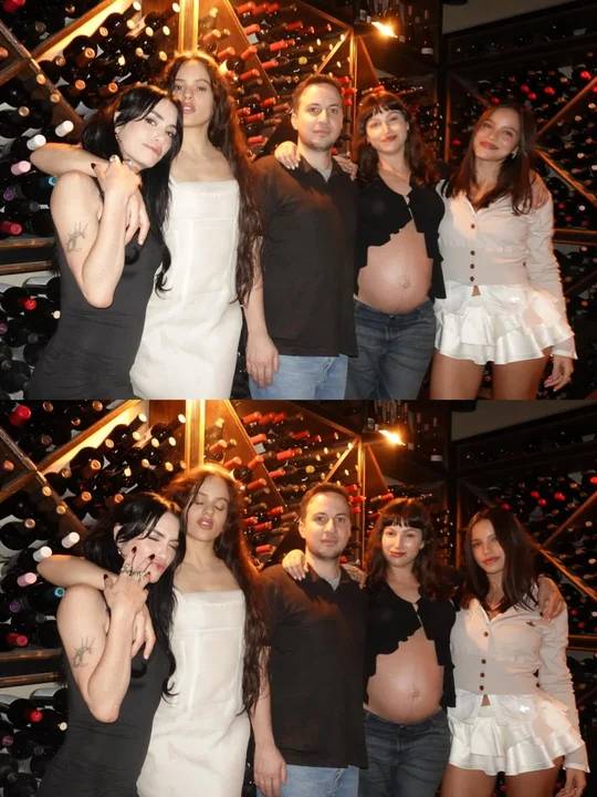 La salida nocturna de Rosalía, Lali Espósito, Emilia Mernes y Úrsula Corberó