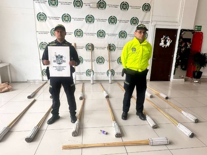 Operativos sorpresa dejan 110 kilos de pólvora ilegal incautada