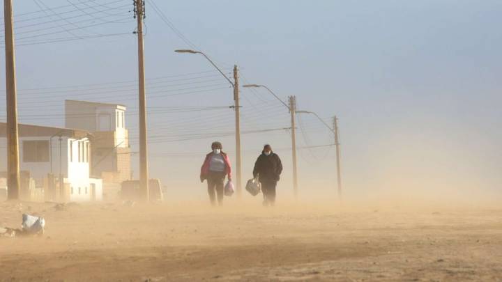 Emiten aviso por vientos en la zona norte del país: Se esperan probables tormentas de arena y rachas de 50 km/h