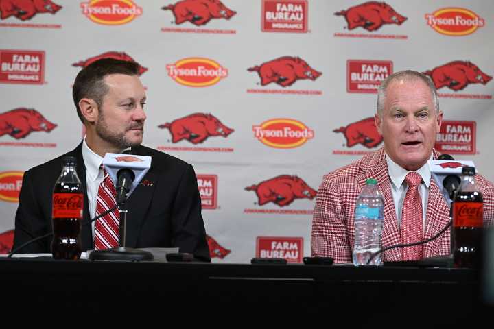 Arkansas football coach Ryan Silverfield introductory press conference