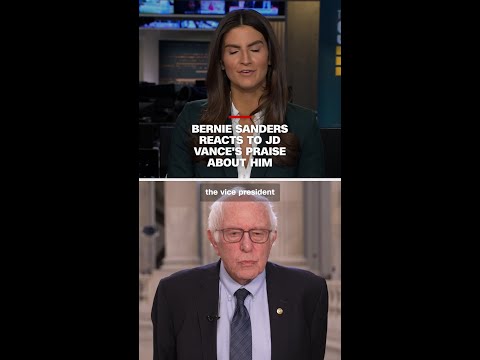 Bernie Sanders reacts to JD Vance's praise about him