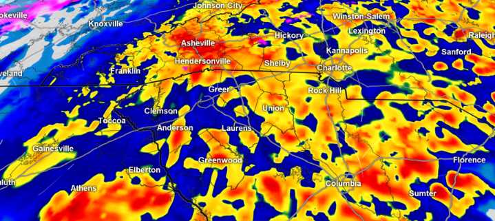 Heavy rain expected early Tuesday
