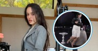 Rosalía huye de cucaracha voladora durante una entrevista en Brasil (VIDEO)