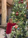 First Lady Maureen Braun unveils Indiana’s First Dolly Parton Imagination Library Christmas Tree at the Statehouse