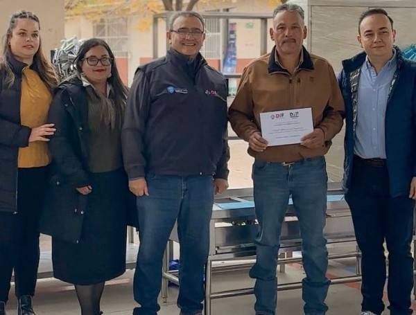 DIF reequipa cocinas y comedores de 5 escuelas de Cuauhtémoc