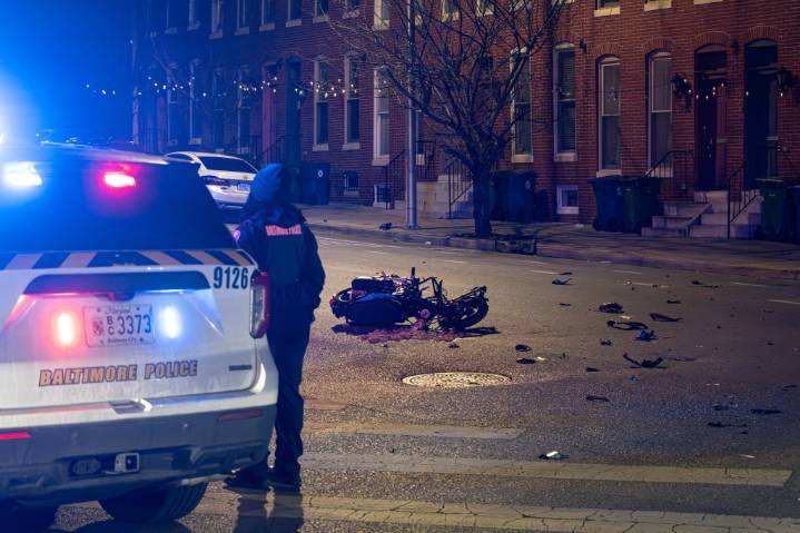 Motorcyclist seriously injured in East Baltimore hit
