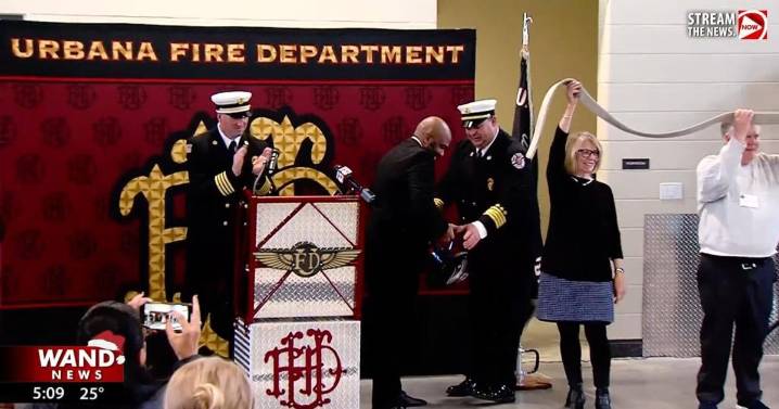 Urbana holds ribbon-cutting ceremony for city's newest fire station