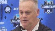 Watch Furman soccer coach Doug Allison after loss in NCAA tournament
