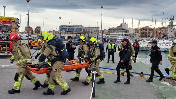 PortCastelló y Club Náutico realizan un simulacro para evaluar su capacidad de coordinación y respuesta en emergencias
