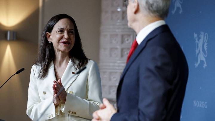 Primeras palabras de María Corina Machado en Oslo sobre Venezuela