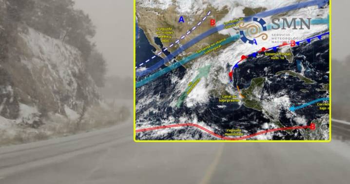 Frente frío 19 y gran masa de aire polar ‘congelarán’ estas ciudades mañana lunes y martes; habrá lluvias intensas, bajas temperaturas y rachas de hasta 100 km/h en algunas partes