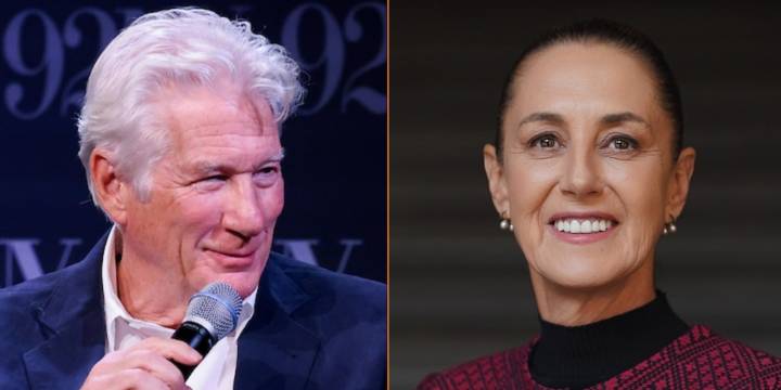 Richard Gere sale en defensa de Claudia Sheinbaum tras abucheos en la FIL 2025