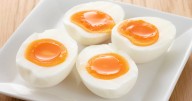 Boiled eggs will be 'jammy' and peel easier if you do 1 thing after boiling that chefs do