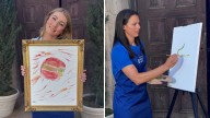 Olympians’ paintings made with pasta sauce going on display