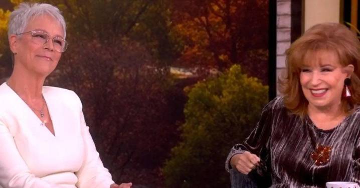 Jamie Lee Curtis Gets Flustered After Joy Behar Teases Her for 'Spatchcocking Her Husband'