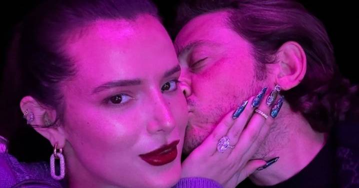 Bella Thorne's Fully Sheer Top Packs Heat in PDA Photo With Fiancé