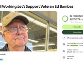 Emotivo: un veterano de 88 años perdió su pensión y una colecta superó el millón de dólares para ayudarlo