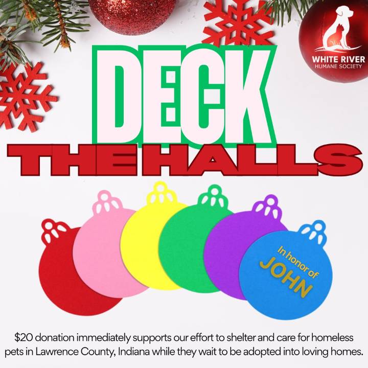 White River Humane Society launches “Deck the Halls” holiday fundraiser