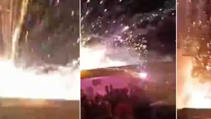 Fuegos artificiales se salen de control e impactan al público durante espectáculo inaugural navideño en Brasil: hay 11 heridos