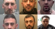 The faces of the 23 people most wanted by police in Wales