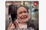 Mamá de María Corina Machado ya está en Oslo para entrega del Premio Nobel de la Paz