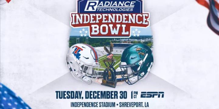 Louisiana Tech and Coastal Carolina to face off in 2025 Radiance Technologies Independence Bowl