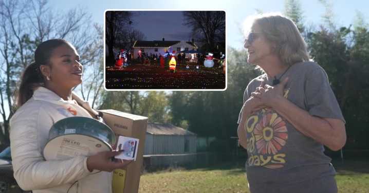 Joi donates to Virginia woman's Christmas light display for husband battling cancer
