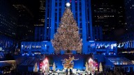 The Rockefeller Center Christmas tree lights up in NYC
