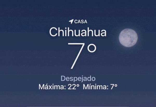 Amanece despejado con temperatura de 7 grados centígrados