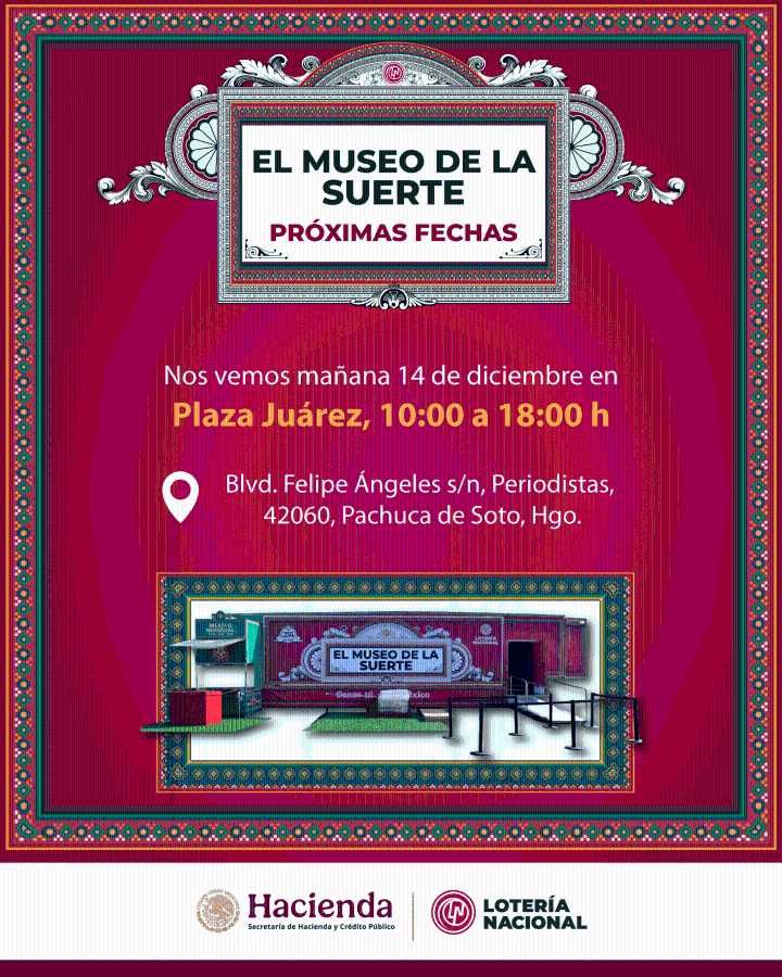 El Museo de la Suerte llega a Pachuca con un recorrido interactivo y gratuito