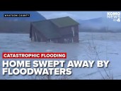 Couple's home swept away by floodwaters in Whatcom County