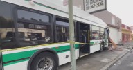 AC Transit bus crashes into Oakland building; 4 injured