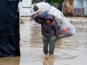 UN agency warns displaced Gazans face floods, as emergency supplies blocked