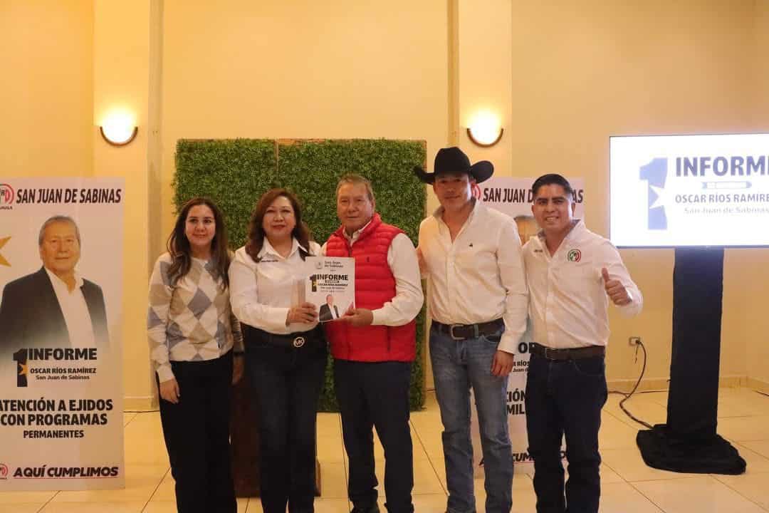 Oscar Ríos Ramírez rinde cuentas en su informe de gobierno en Nueva Rosita