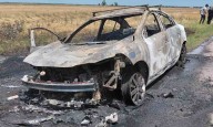 Susto en Ruta 3: un auto se incendió mientras circulaba a la altura de Médanos