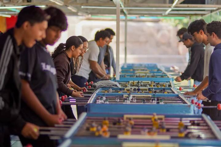 Los futbolitos, un infaltable de las fiestas guadalupanas