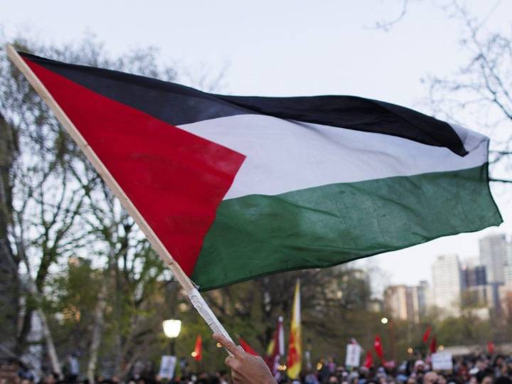 Two arrested amid anti-Israel protest at debate on two