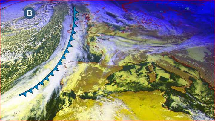 Aviso amarelo por chuvia na franxa litoral