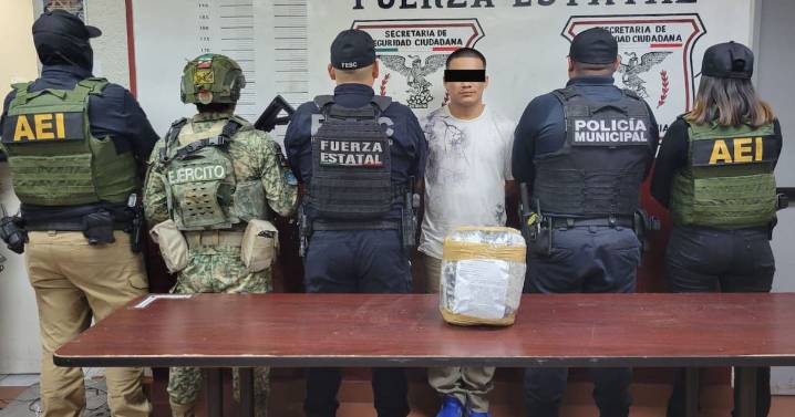 Detienen a hombre con cientos de dosis de heroína y metanfetamina en operativo conjunto
