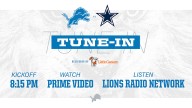 Lions vs. Cowboys: How to watch, listen and follow